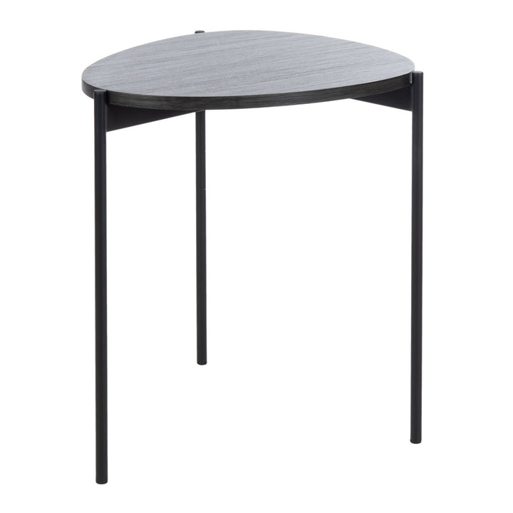 SAFAVIEH Sven Side Table Dark Grey Oak / Black Image 7