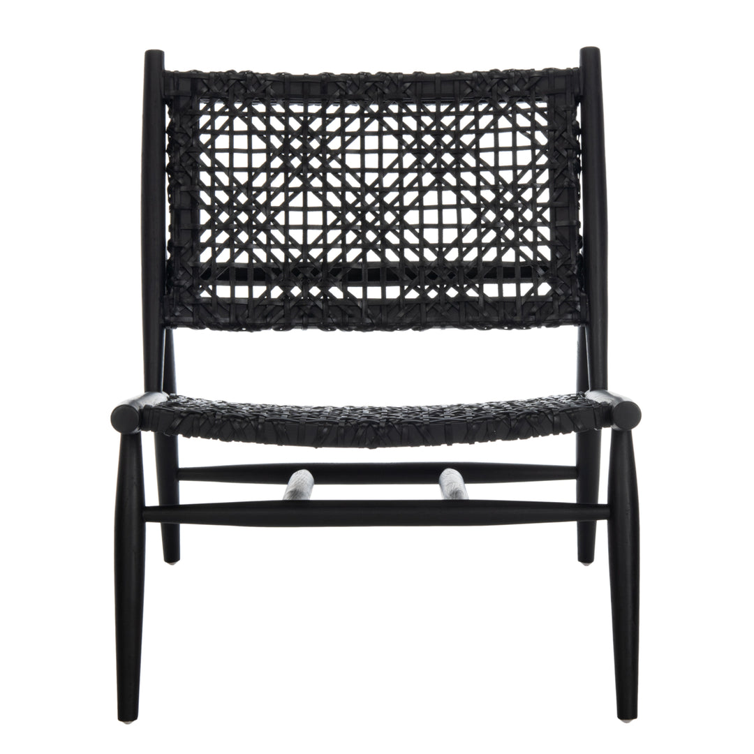 SAFAVIEH Bandelier Accent Chair Black / Black Image 2