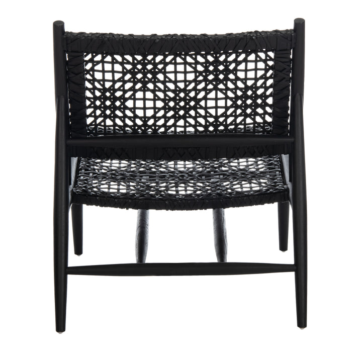 SAFAVIEH Bandelier Accent Chair Black / Black Image 8