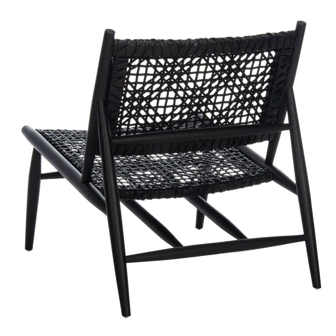 SAFAVIEH Bandelier Accent Chair Black / Black Image 11