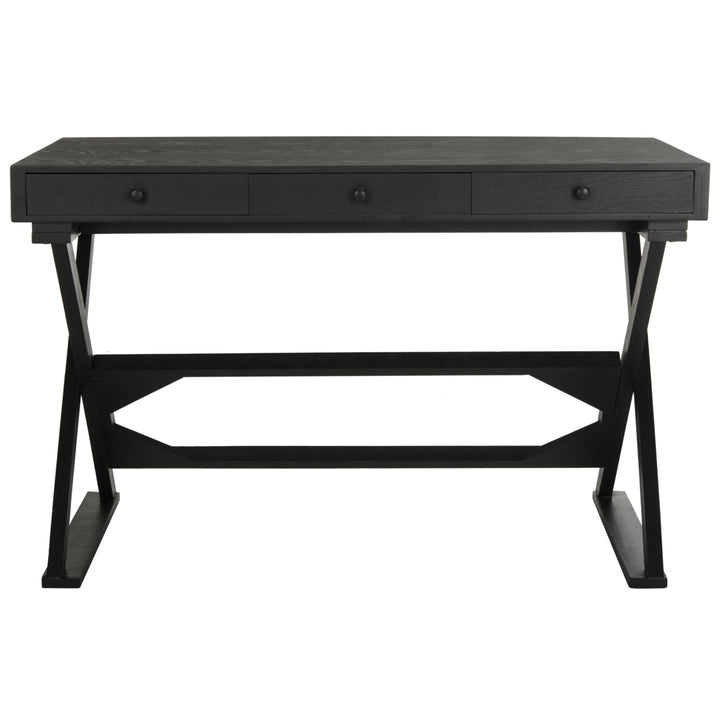 SAFAVIEH Gilbert Desk Distressed / Black Image 2