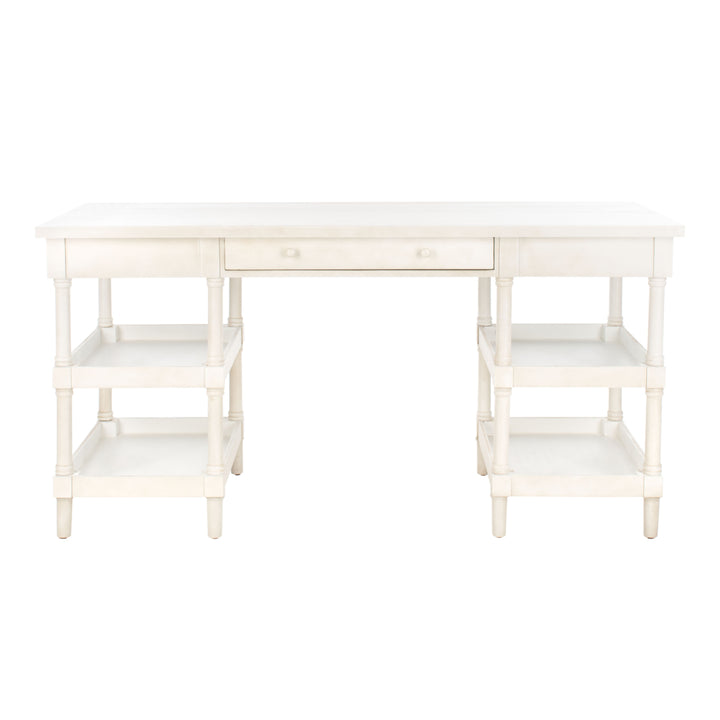 SAFAVIEH Dixon Desk White Washed Image 2