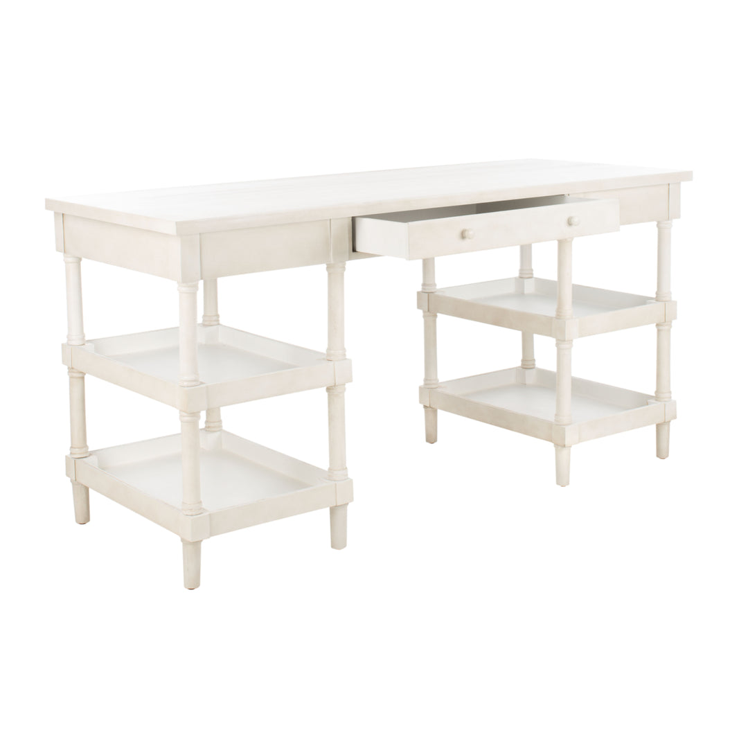 SAFAVIEH Dixon Desk White Washed Image 3