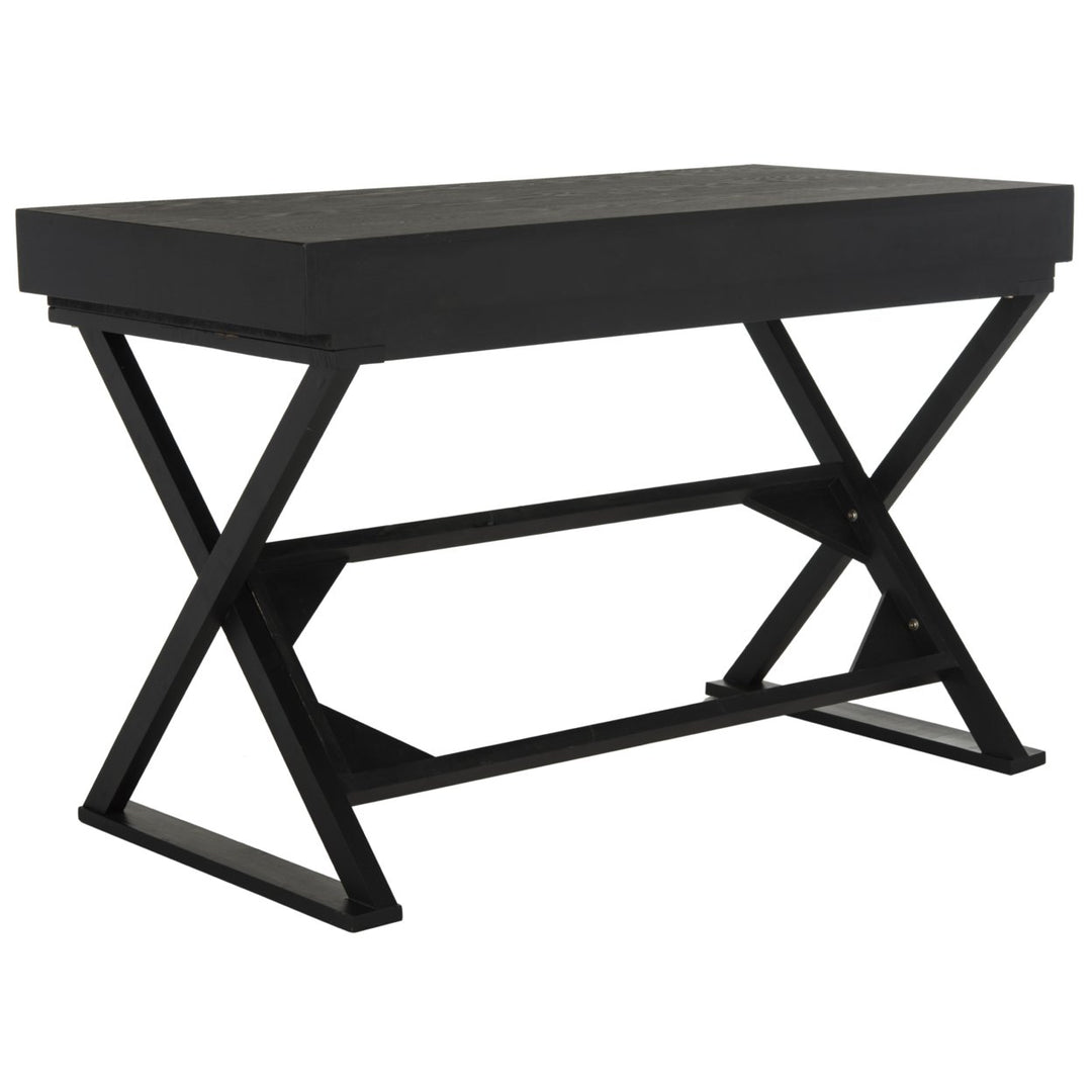 SAFAVIEH Gilbert Desk Distressed / Black Image 6