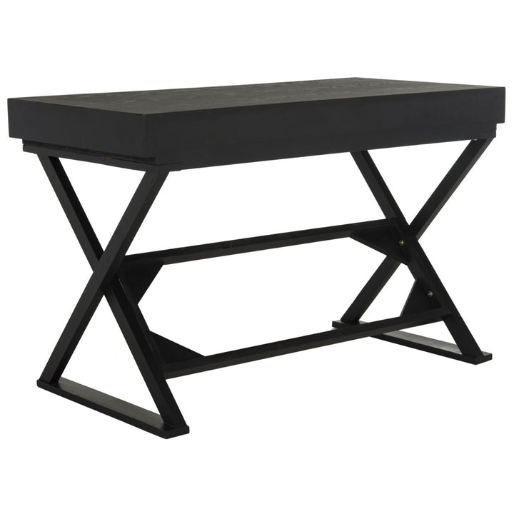 SAFAVIEH Gilbert Desk Distressed / Black Image 6