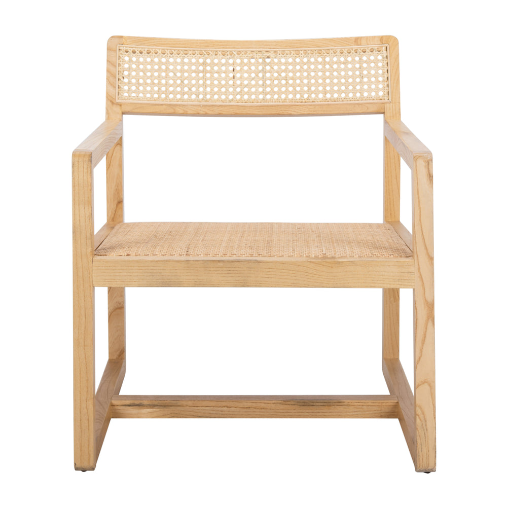 SAFAVIEH Lula Cane Accent Chair Natural Image 2