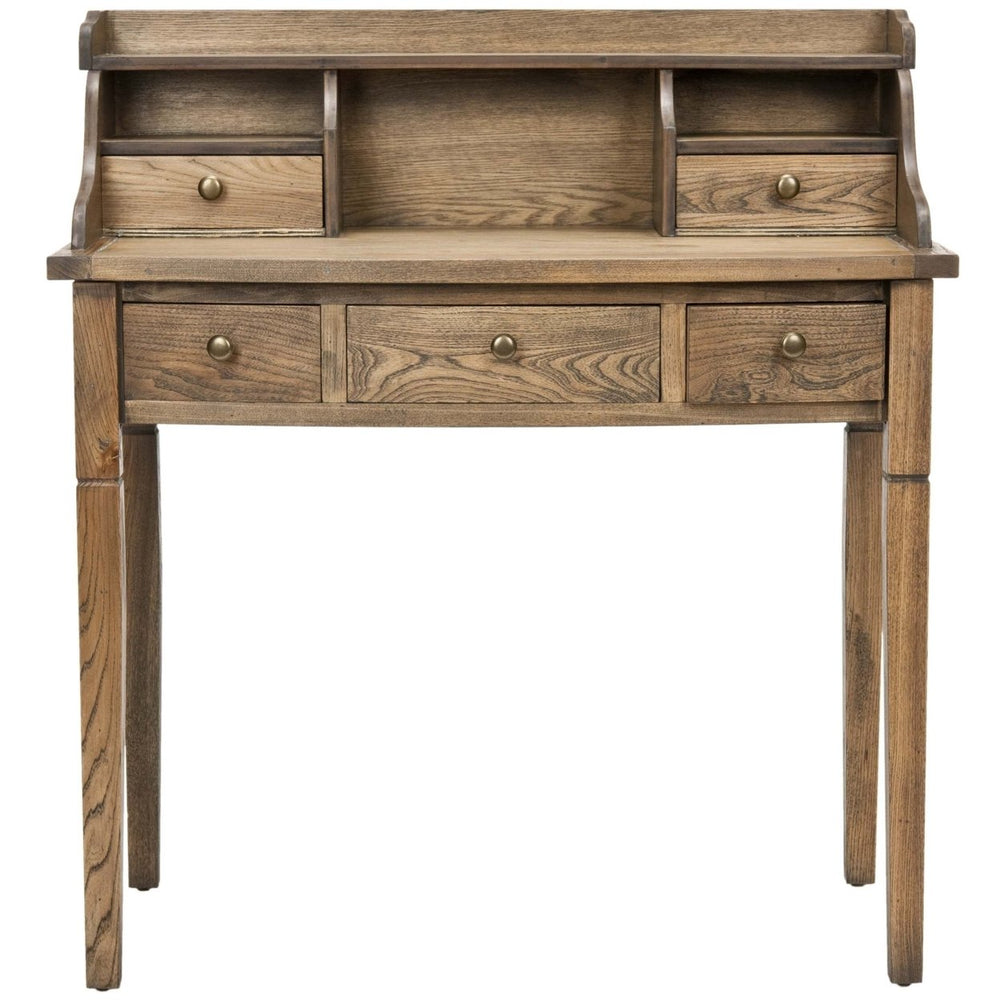 SAFAVIEH Landon 5-Drawer Writing Desk Oak Image 2