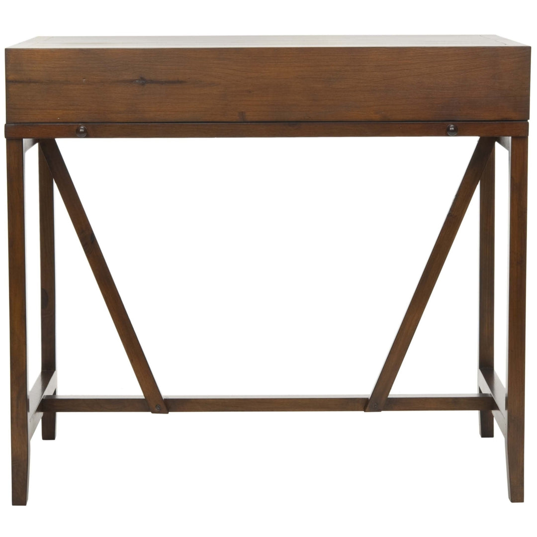 SAFAVIEH Wyatt Writing Desk With Pull-Out Table Teak Image 2