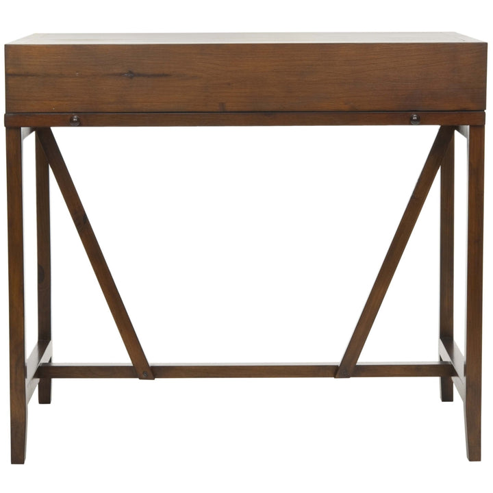 SAFAVIEH Wyatt Writing Desk With Pull-Out Table Teak Image 2