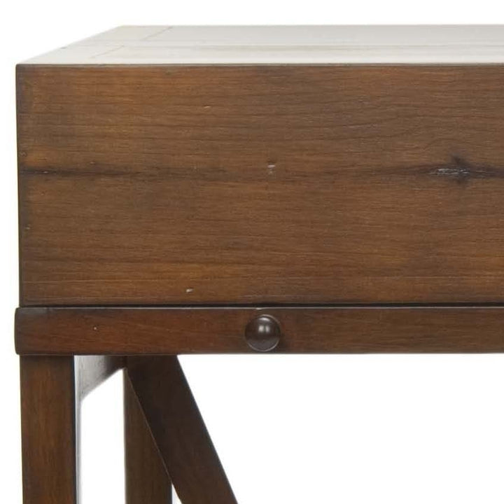 SAFAVIEH Wyatt Writing Desk With Pull-Out Table Teak Image 5