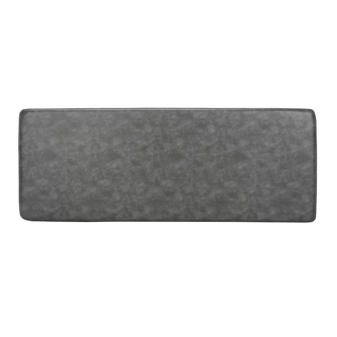 SAFAVIEH Elise Rectangular Bench Grey / Black Image 5