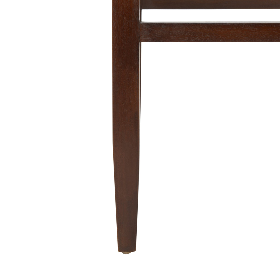 SAFAVIEH Paxton Woven Leather Counter Stool Cognac / Walnut Image 8