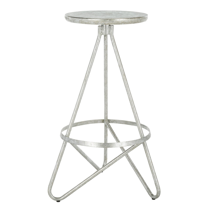 SAFAVIEH Galexia Bar Stool Silver / Leaf Image 3