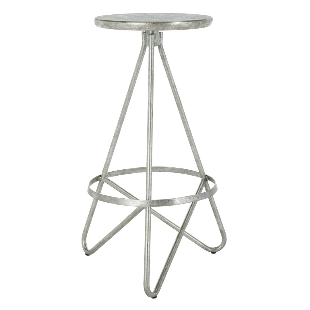 SAFAVIEH Galexia Bar Stool Silver / Leaf Image 4