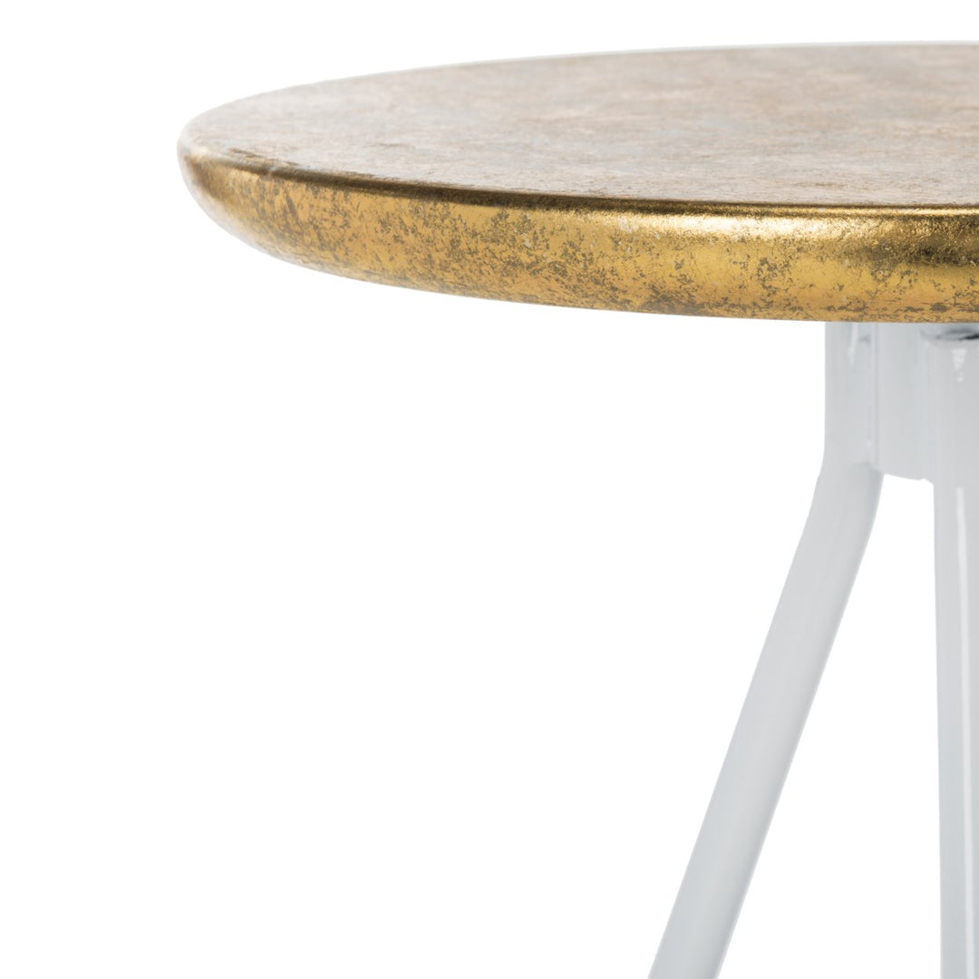 SAFAVIEH Galexia Bar Stool Gold / White Image 7