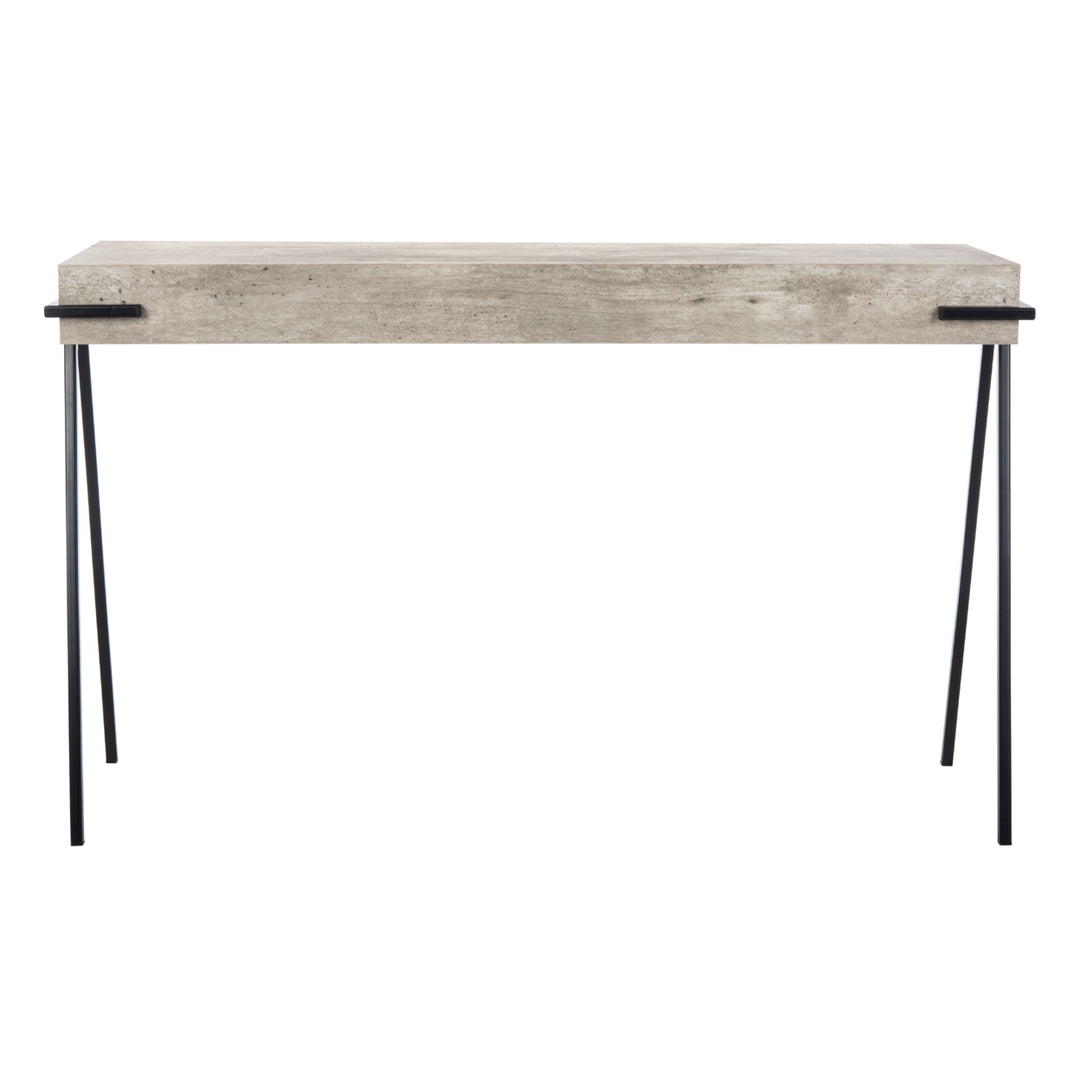 SAFAVIEH Jett Rectangle Console Table Light Grey / Black Image 2