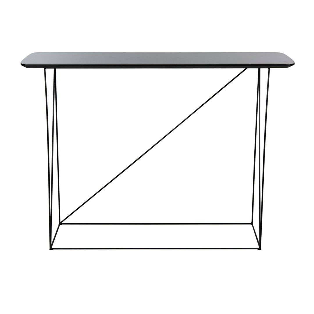 SAFAVIEH Rylee Rectangle Console Table Dark Grey / Black Image 2