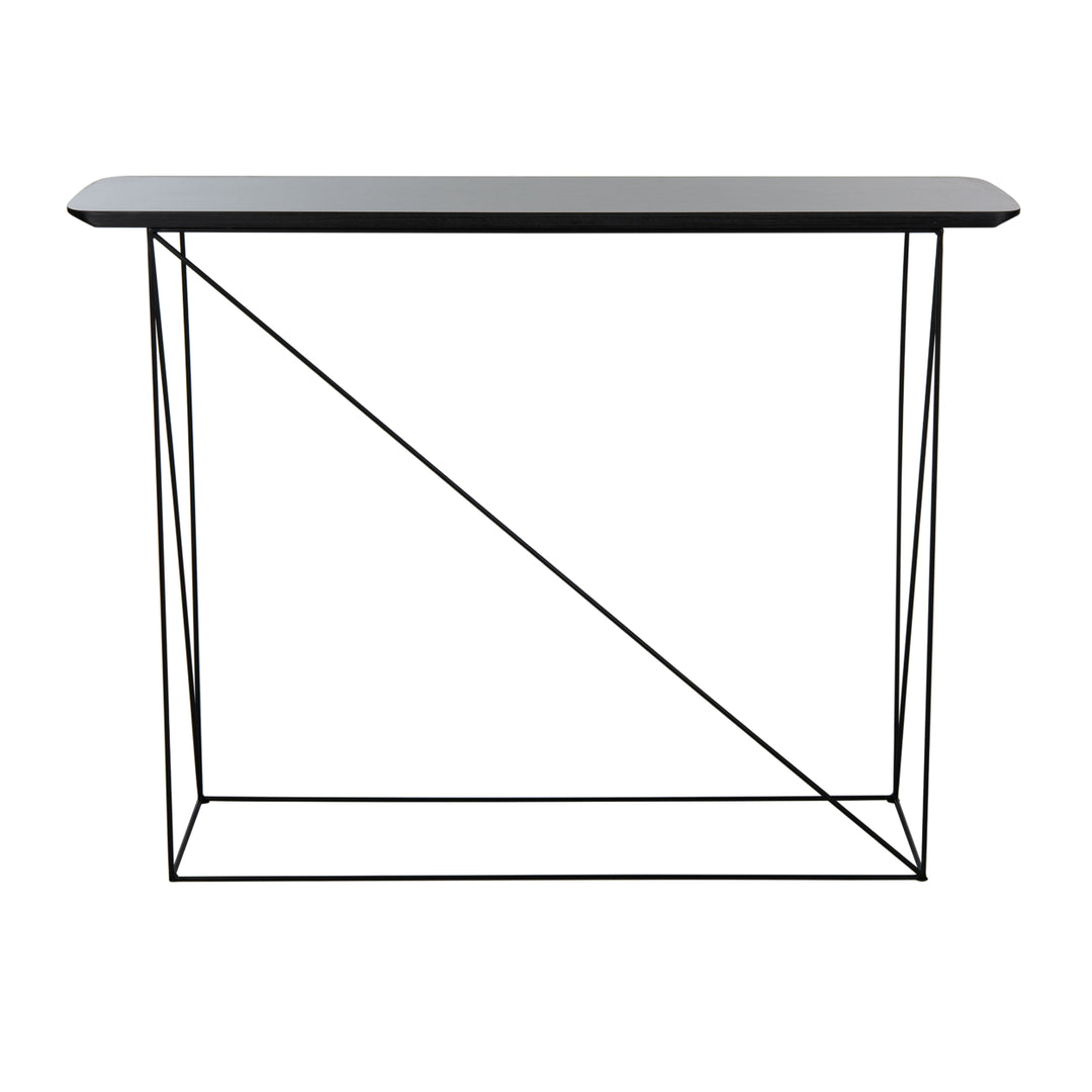 SAFAVIEH Rylee Rectangle Console Table Dark Grey / Black Image 6