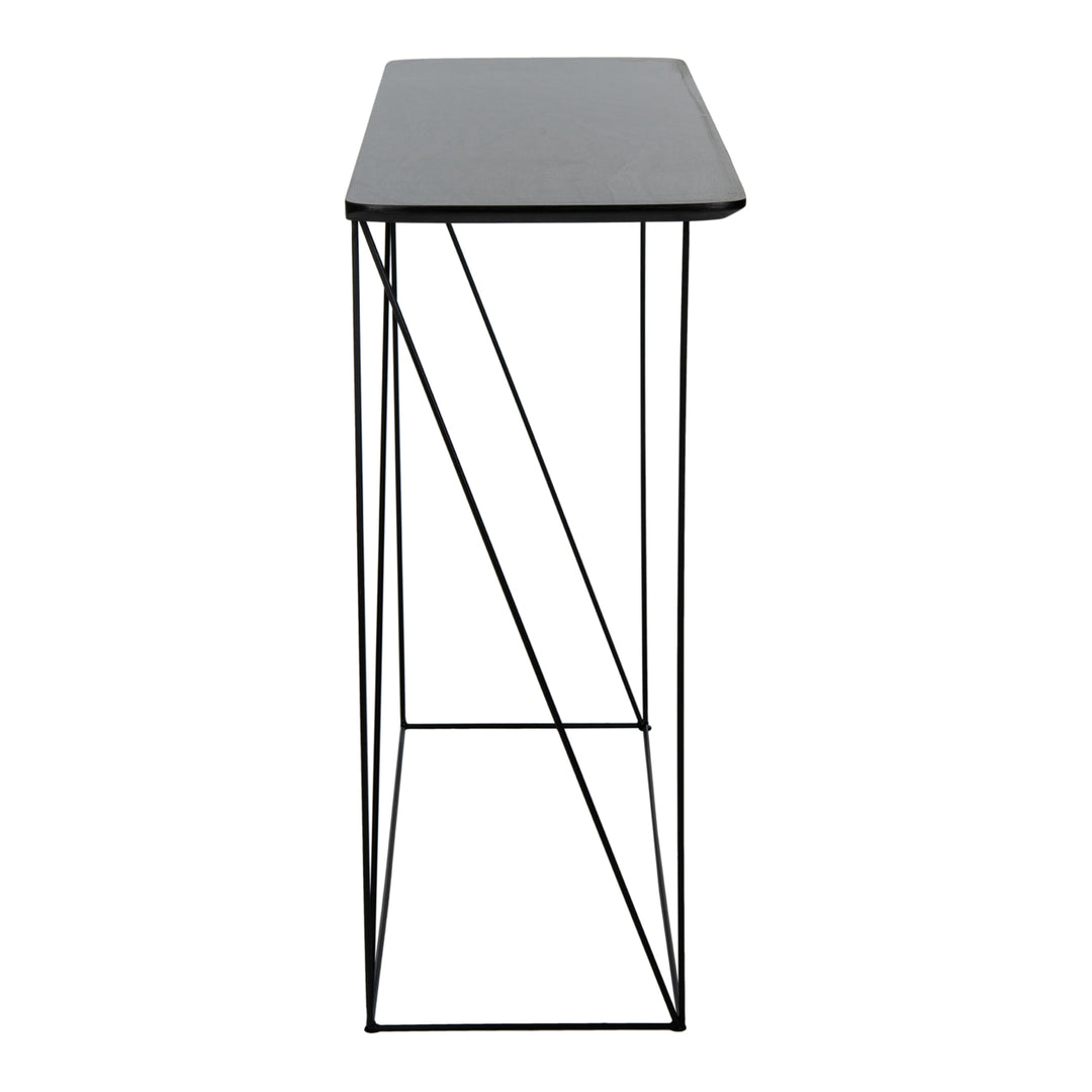 SAFAVIEH Rylee Rectangle Console Table Dark Grey / Black Image 8