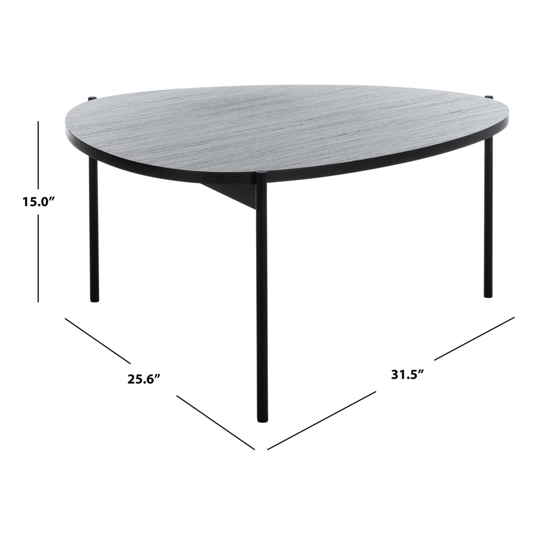 SAFAVIEH Sven Coffee Table Dark Grey / Black Image 5