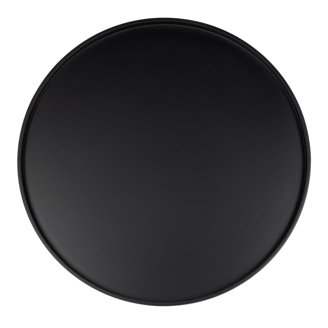 SAFAVIEH Fritz Round Tray Top Coffee Table Black Image 3