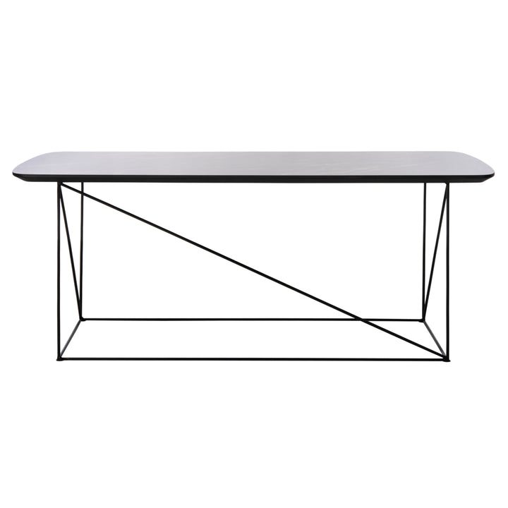 SAFAVIEH Rylee Rectangle Coffee Table Dark Grey /Black Image 2