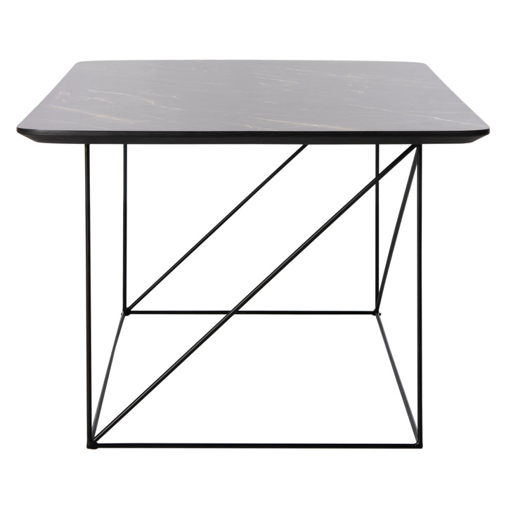 SAFAVIEH Rylee Rectangle Coffee Table Dark Grey /Black Image 8