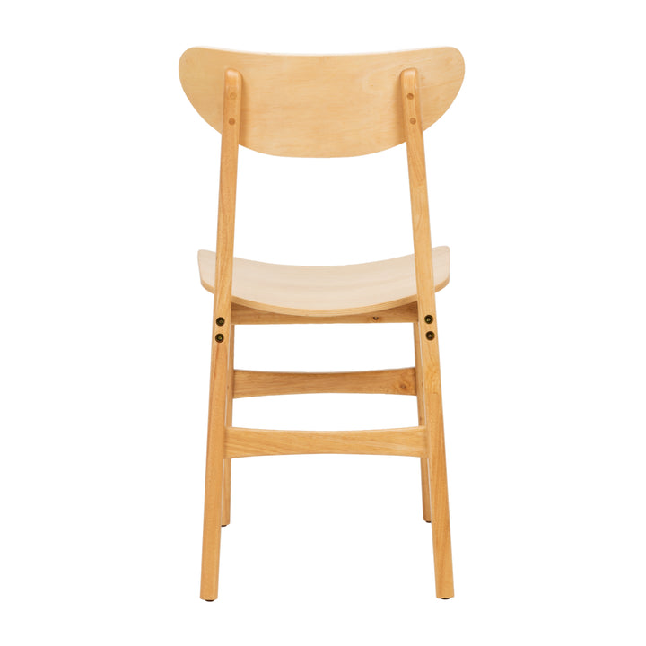 SAFAVIEH Lucca Retro Dining Chair Set of 2 Natural Image 8