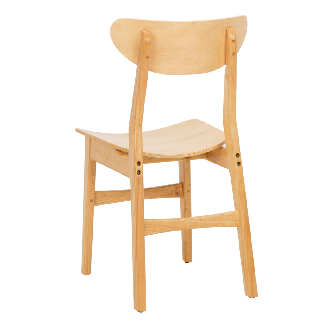 SAFAVIEH Lucca Retro Dining Chair Set of 2 Natural Image 11