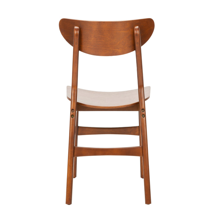 SAFAVIEH Lucca Retro Dining Chair Set of 2 Walnut Image 8