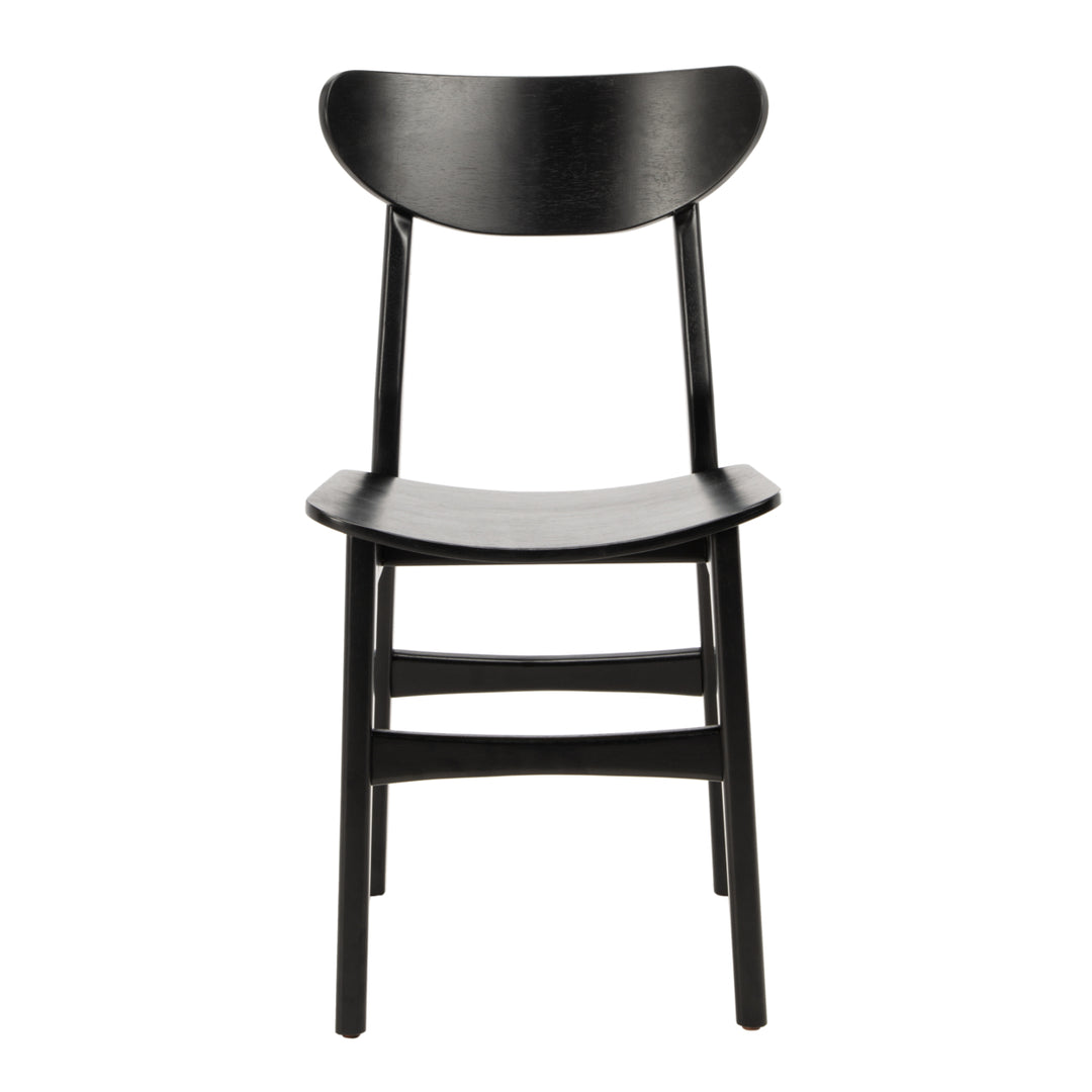 SAFAVIEH Lucca Retro Dining Chair Set of 2 Black Image 3