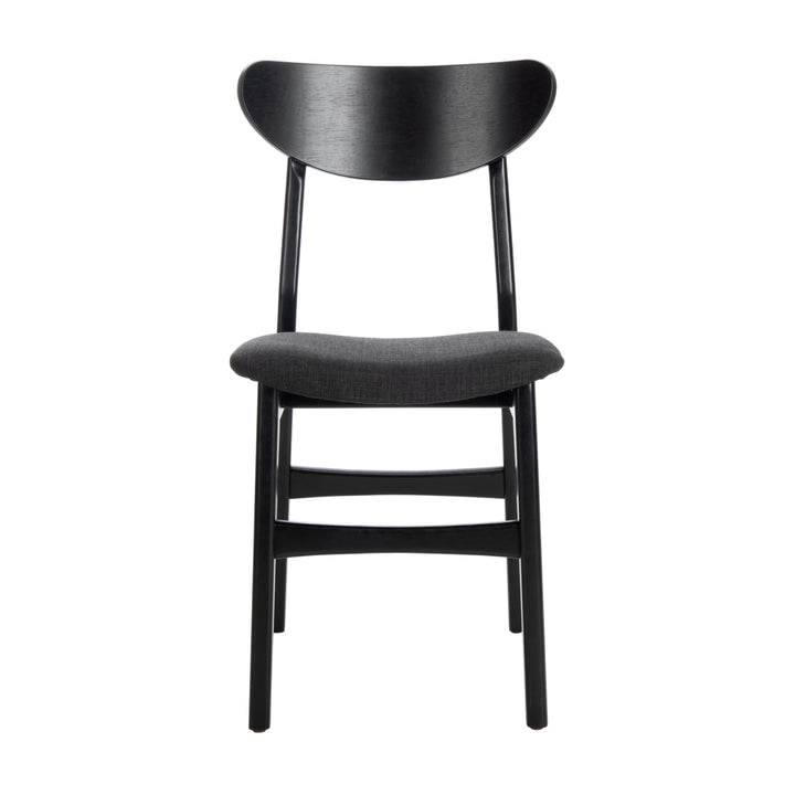 SAFAVIEH Lucca Retro Dining Chair Set of 2 Black Image 3