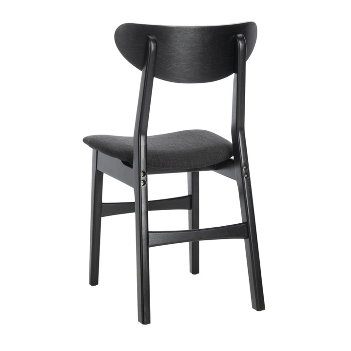 SAFAVIEH Lucca Retro Dining Chair Set of 2 Black Image 10