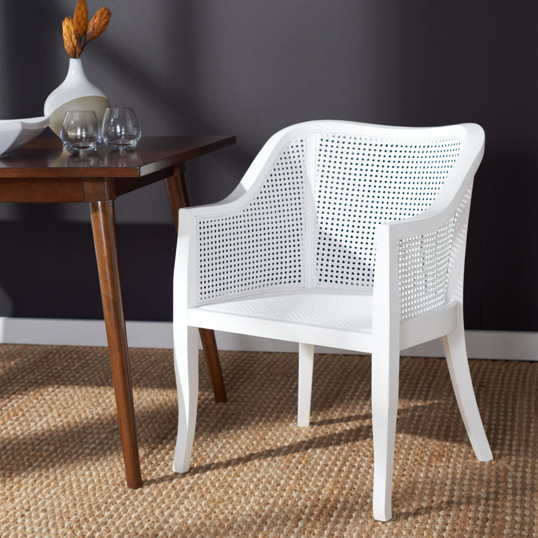 SAFAVIEH Maika Dining Chair White / White Image 1