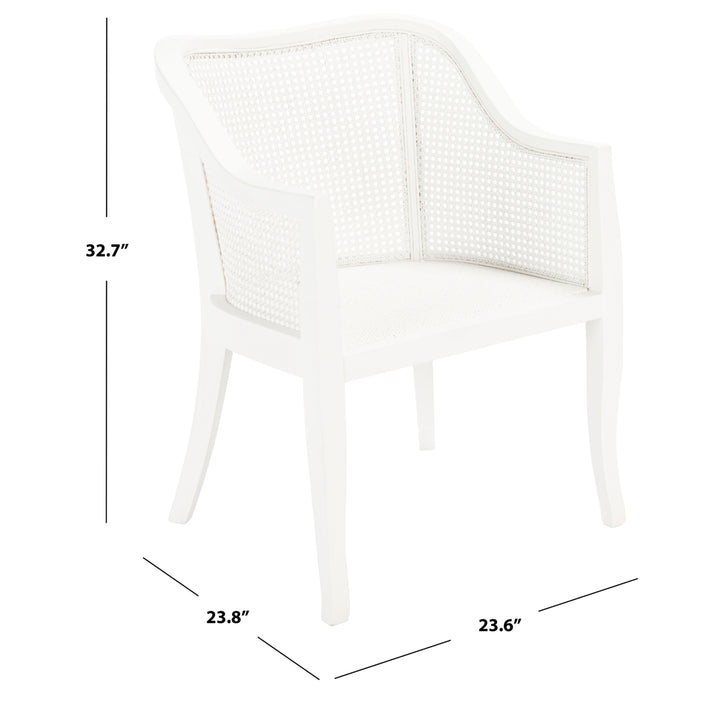 SAFAVIEH Maika Dining Chair White / White Image 5