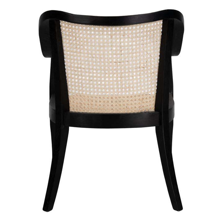 SAFAVIEH Maika Dining Chair Black / Natural Image 8