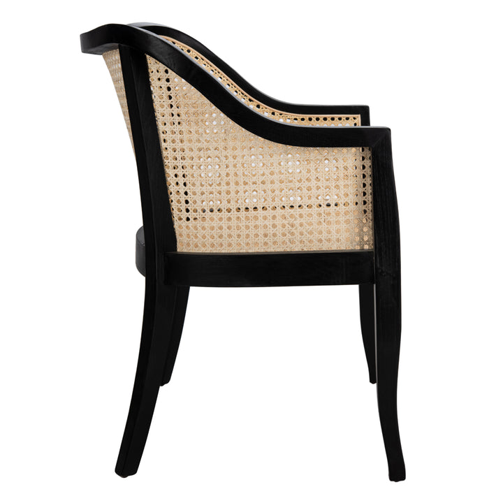 SAFAVIEH Maika Dining Chair Black / Natural Image 10