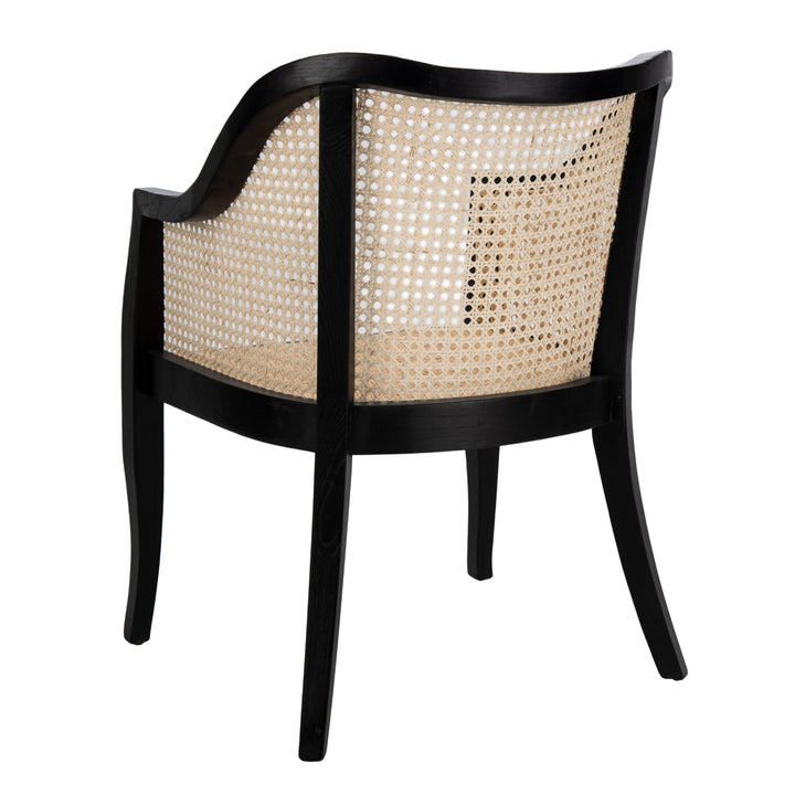 SAFAVIEH Maika Dining Chair Black / Natural Image 11