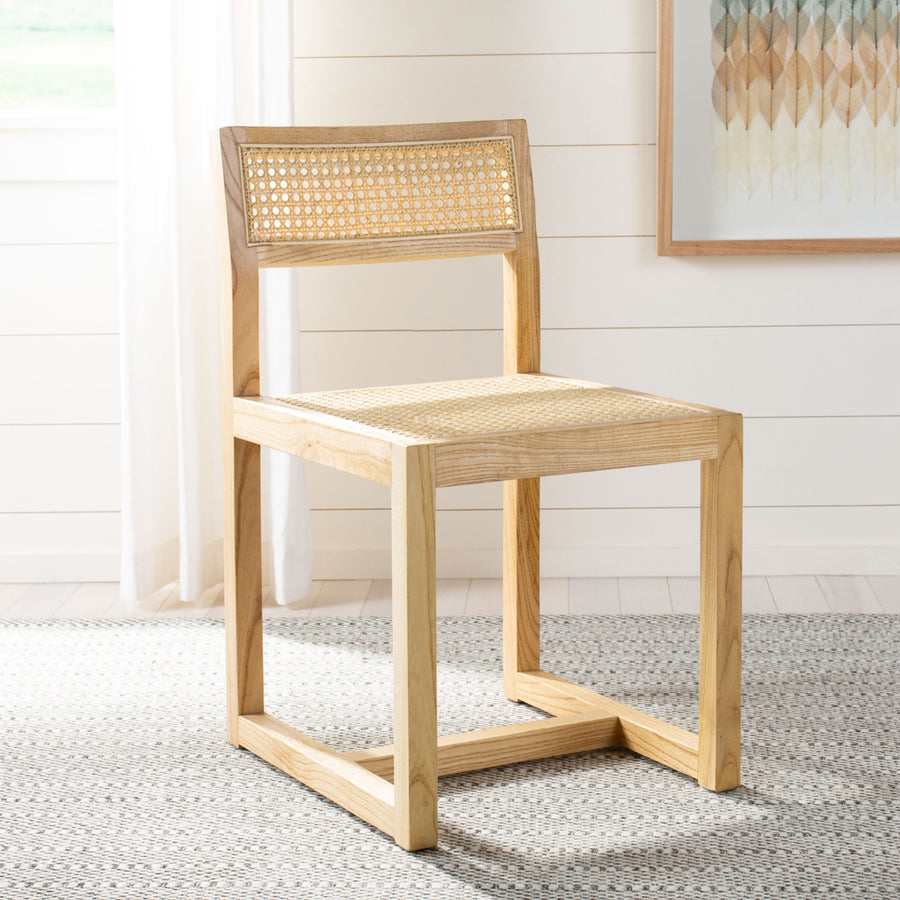 SAFAVIEH Bernice Cane Dining Chair Natural Image 1