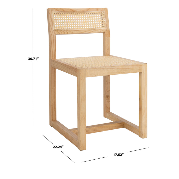 SAFAVIEH Bernice Cane Dining Chair Natural Image 5