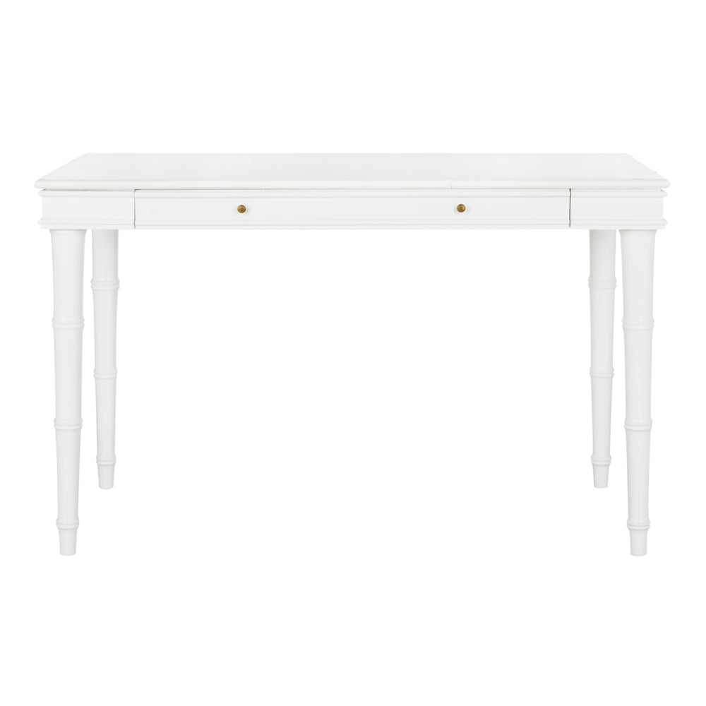 SAFAVIEH Noely Single Drawer Writing Desk White Image 2