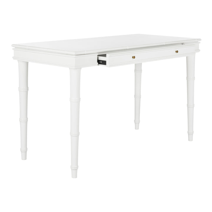 SAFAVIEH Noely Single Drawer Writing Desk White Image 3