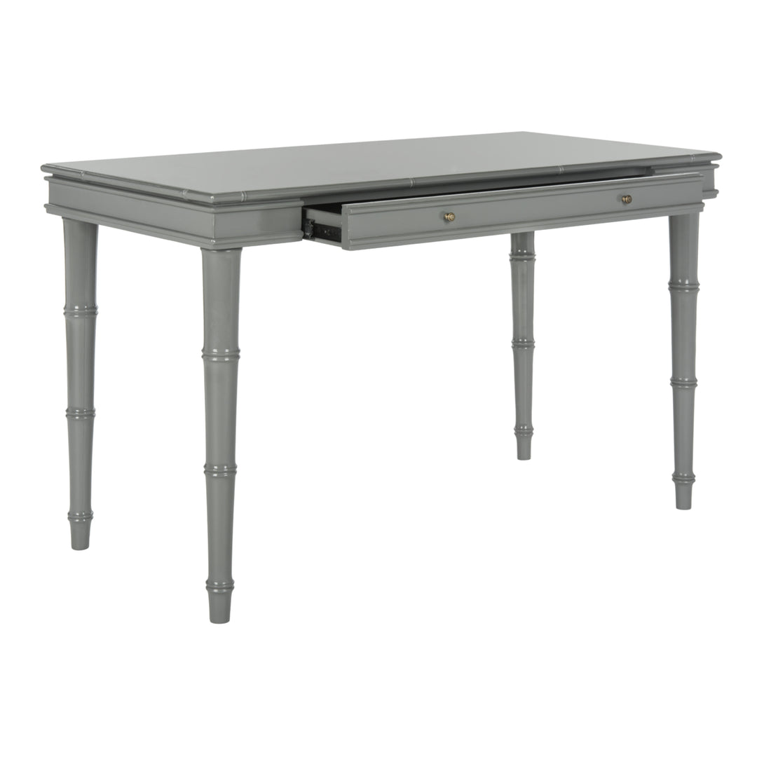 SAFAVIEH Noely Single Drawer Writing Desk Grey Image 3