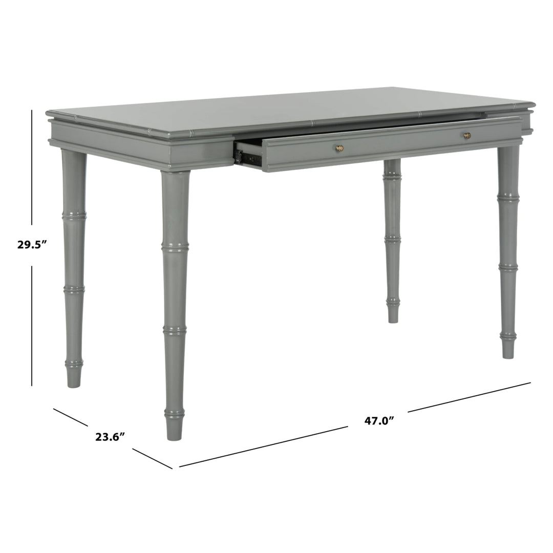 SAFAVIEH Noely Single Drawer Writing Desk Grey Image 4