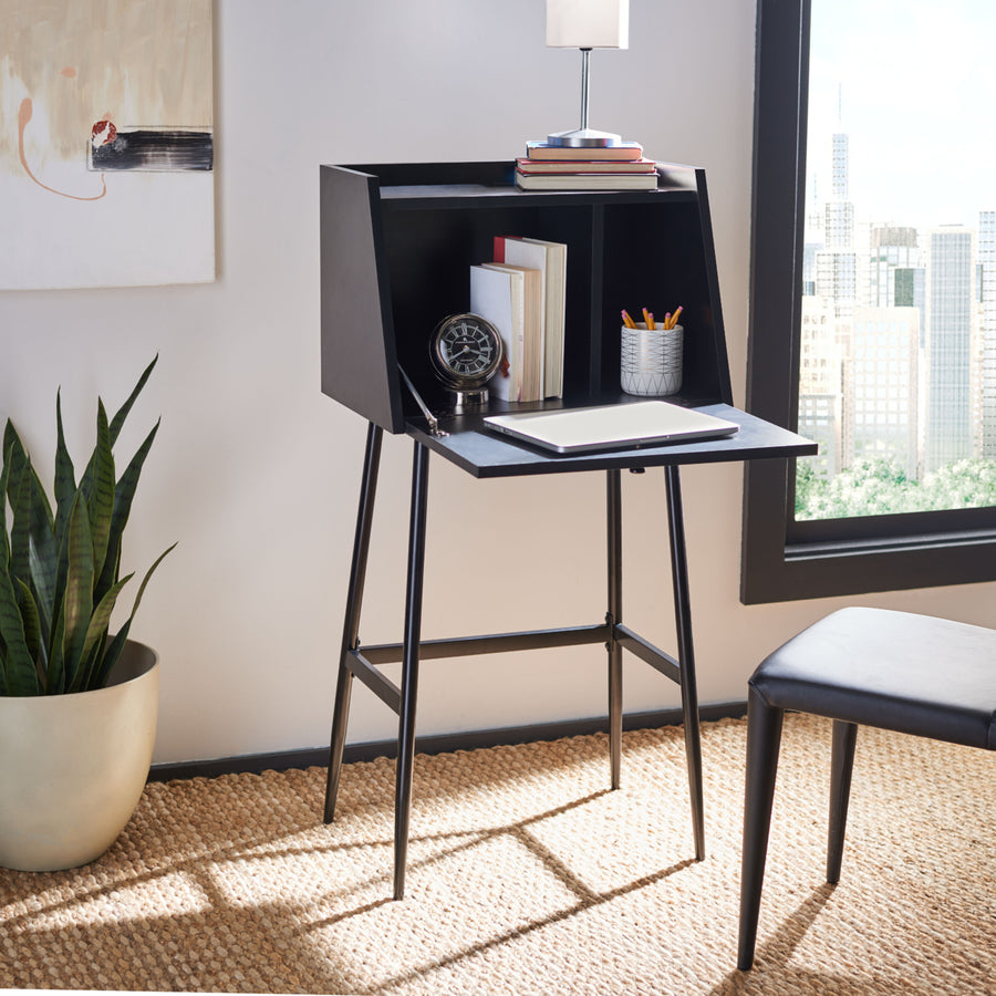 SAFAVIEH Xander Modern Secretary Desk Black Image 1