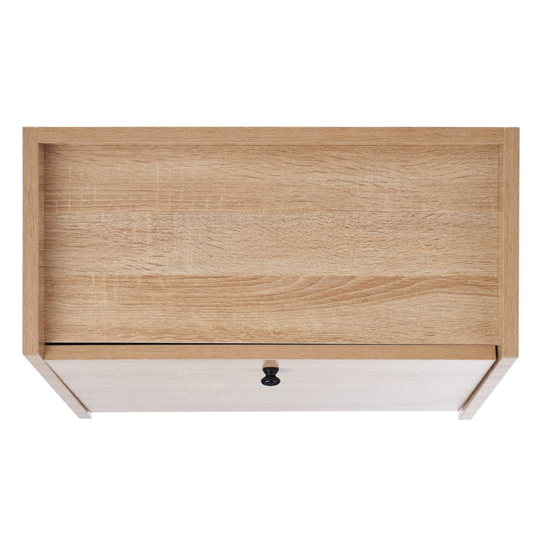 SAFAVIEH Xander Modern Secretary Desk Natural / Black Image 4