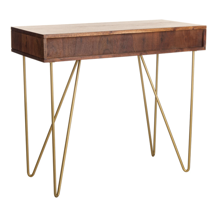 SAFAVIEH Raveena Desk Natural / Brass Image 10