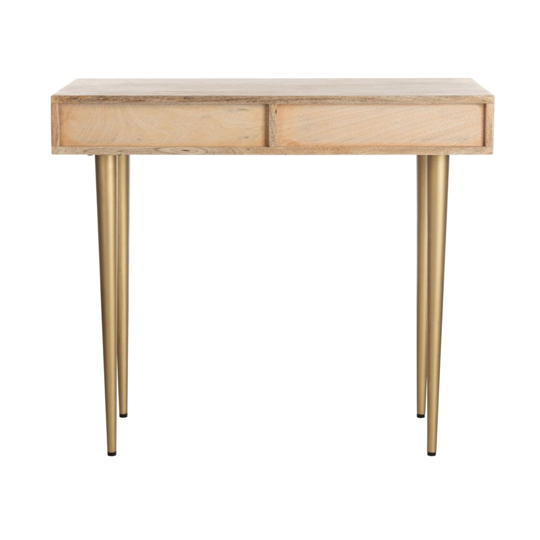 SAFAVIEH Leni Desk Natural / Brass Image 7