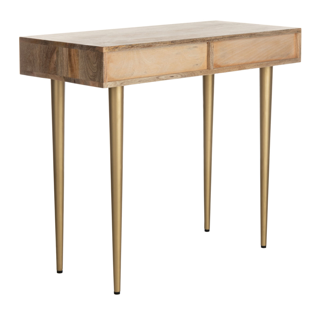 SAFAVIEH Leni Desk Natural / Brass Image 10