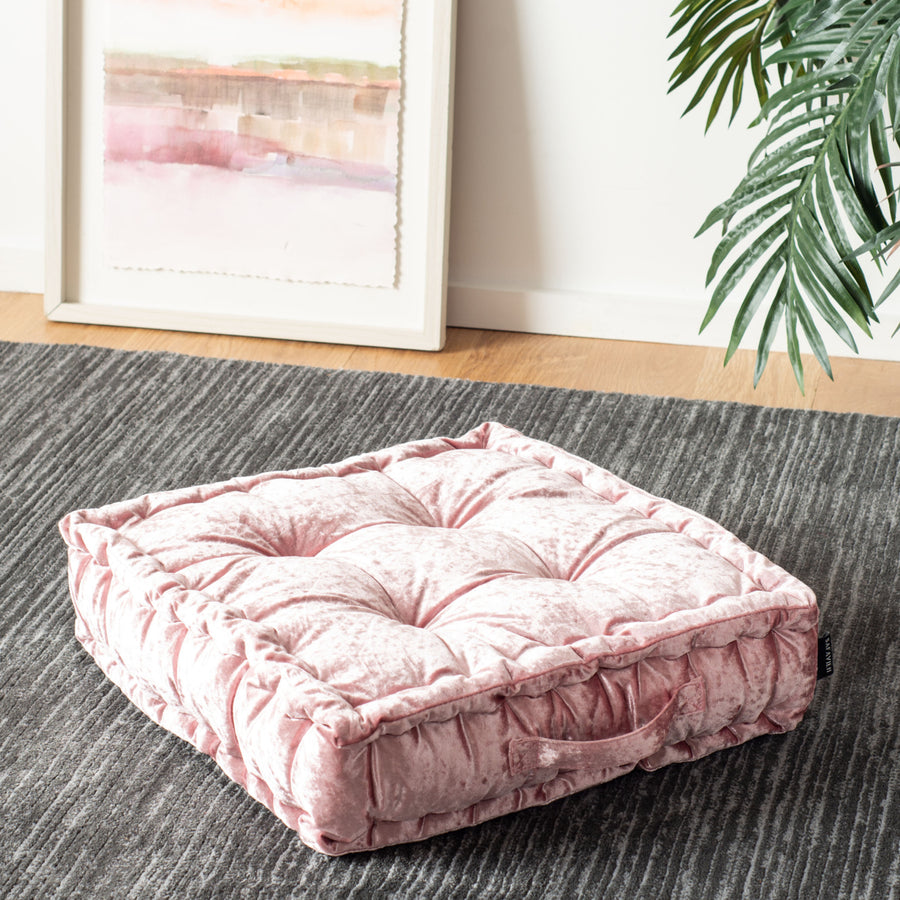 SAFAVIEH Belia Floor Pillow Blush Image 1